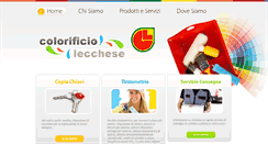 Desktop Screenshot of colorificiolecchese.com