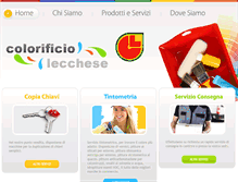 Tablet Screenshot of colorificiolecchese.com